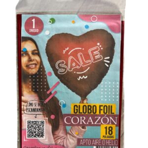 Globo corazón Rojo Sale x1